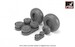 Junkers Ju88A4 and later Wheel set with weighted tires