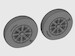 F4U Corsair / F6F Hellcat Ribbed thread Wheel set