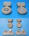 F4F-3/4 Wildcat wheels with block tread pattern