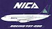 Boeing 737-200 Nica Nicaragua N501NG With Stand