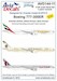 Boeing 777-300ER (Emirates, Etihad, Qatar - 3 sheets! + mask)