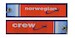 Keyholder with Norwegian on one side and (Norwegian) crew on other side
