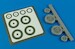 F100 Super sabre Wheels and paint mask (Trumpeter/Monogram)
