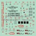 Bell X1 stencils and markings (Revell)