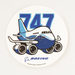 747 Pudgy Sticker