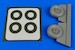 C47 Skytrain Wheels and paint mask
