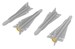 AIM-4D Falcon Missile (4x)
