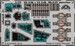 Detailset Mil Mi24V Hind Interior Self adhesive (Hobby Boss)