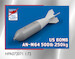 AN-M65A1 500lb/250kg Bombs with M128 Fins (4x)