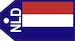 Netherlands flag baggage tag