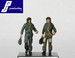 Set of 2 RAF pilots of the 90's standing