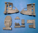 Douglas A20G/J Boston/Havoc Navigator cockpit detail set (AMT/Italeri)
