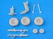 Harrier GR7/AV8B Landing gear with weighted wheels (Hasegawa)