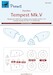 Hawker Tempest MKV Canopy and wheel mask (Airfix)