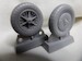 Messerschmitt BF109E wheels with Continental tires