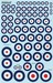Decalset RAF National Insignia - Pre war roundels 1920-1939