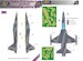 NF-5A Freedom Fighter of RNeth AF Camouflage Painting Mask - Grey Scheme