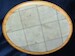 Medium oval concrete aircraft display base - distressed