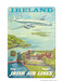 Ireland - Fly Irish Air Lines - Lockheed Martin Constellation "Connie" Aircraft Vintage metal poster