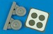 Focke Wulf FW189-1/2 Uhu wheel and Paint mask (Great Wall)