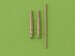 Messerschmitt Bf109F, G1 - G4 armament set (MG 17 tips) & Pitot Tube