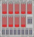 Detailset H21C Shawnee Cargo interior seats Webbing and Seatbelts - STEEL- (Italeri)