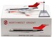 Boeing 727-100 Northwest Orient Airlines N471US Polished With Stand