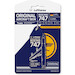 Keychain made of real aircraft skin: Boeing 747-400 Lufthansa D-ABTE (blue)