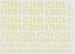 Swedish Thin Numerals 1936-1962, Yellow