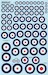 Decalset RAF National Insignia - Pre war roundels 1920-1939