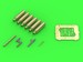 Curtiss P-40E - N - Kittyhawk details set - Browning .50 blast tubes, gunsight and Pitot Tube
