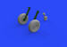 Spitfire MKXIV Wheels 4 spoke (Airfix)