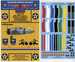 F2A-1/2 Buffalo Fuselage Bands & Wing Chevrons in all 6 section colours