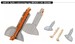 Supermarine Spitfire MKIXc undercarrige legs (bronze) and doors (Eduard)
