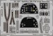 Detailset Spitfire MKVb Trop Interior self adhesive (Hobby Boss)