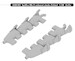 Spitfire MKV Exhaust stacks (fishtail) for Airfix