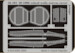 Detailset BF109E Wheel Wells canvas cover (Hasegawa)