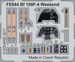 Detailset Messerschmitt BF109F-4 Weekend (Eduard)