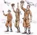 Japanese kamikaze pilots (3 fig.)