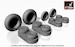 Mikoyan MiG29A/B/UB Fulcrum wheel set -weighted- (Early)