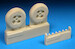 Hawker Sea Fury Main Wheels - Block Tread (Airfix)