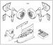 F84G Thunderjet Undercarriage set (Tamiya)