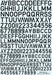 Numbers & letters Black RAF code (10, 12 & 14mm)