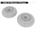 Messerschmitt BF110G main wheels (Eduard)