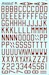 RAF WWII Dull red bomber code letters