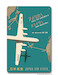 Japan Airlines - Fly to America Vintage metal poster