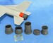 F16 jet nozzle for PW F100 engine (Tamiya)