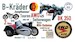 B-Kräder, IFA Motorräder (Motorbikes) BK350 mit seitenwagen & Simson AWO-425 inluding NVA figures in multipose