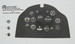 P51D Mustang Instrument Panel Decals