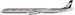 Douglas DC8-73CF Flying Tigers N773FT Polished With Stand